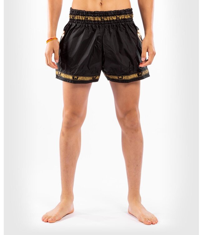 Venum PARACHUTE Muay Thai Kickboks Broekjes Zwart Goud