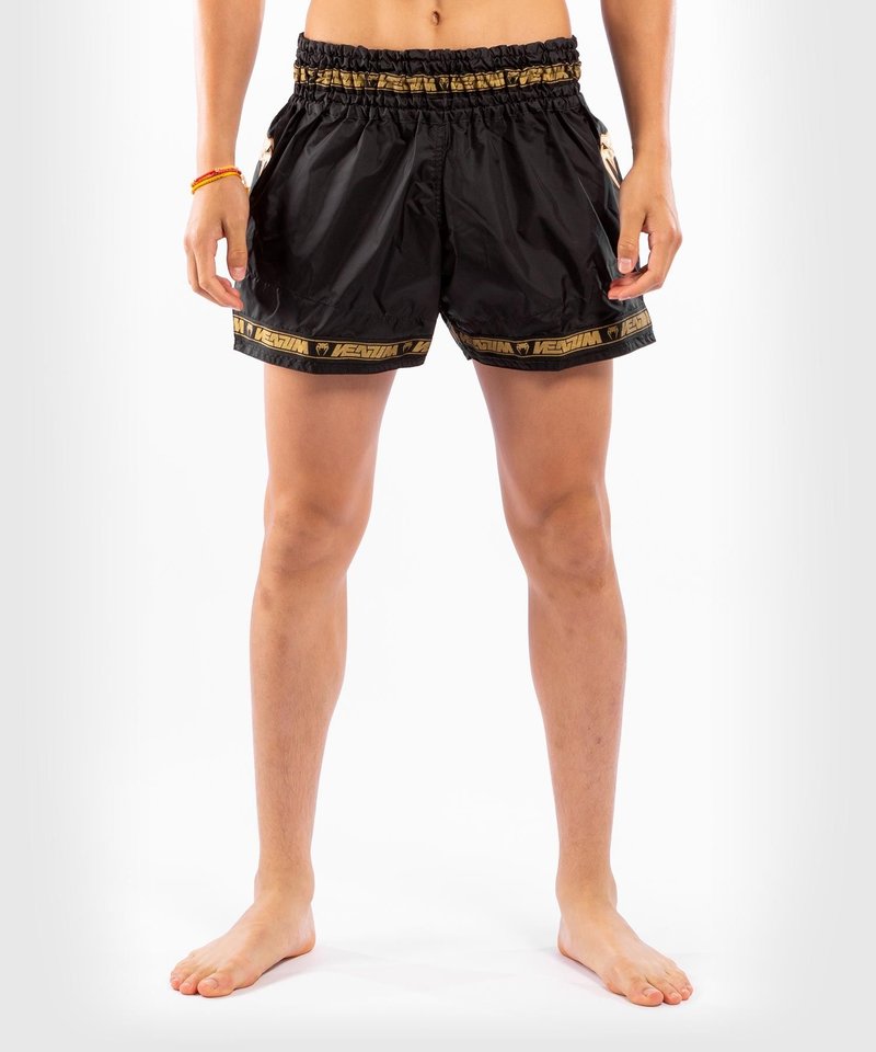 Venum Venum PARACHUTE Muay Thai Kickboxing Short Black Gold