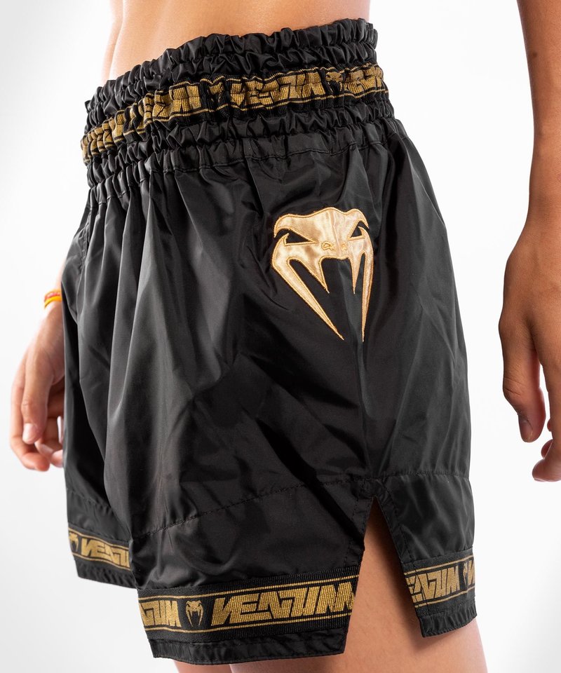 Venum Venum PARACHUTE Muay Thai Kickboxing Short Black Gold