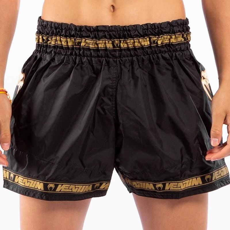 Venum Venum PARACHUTE Muay Thai Kickboks Broekjes Zwart Goud