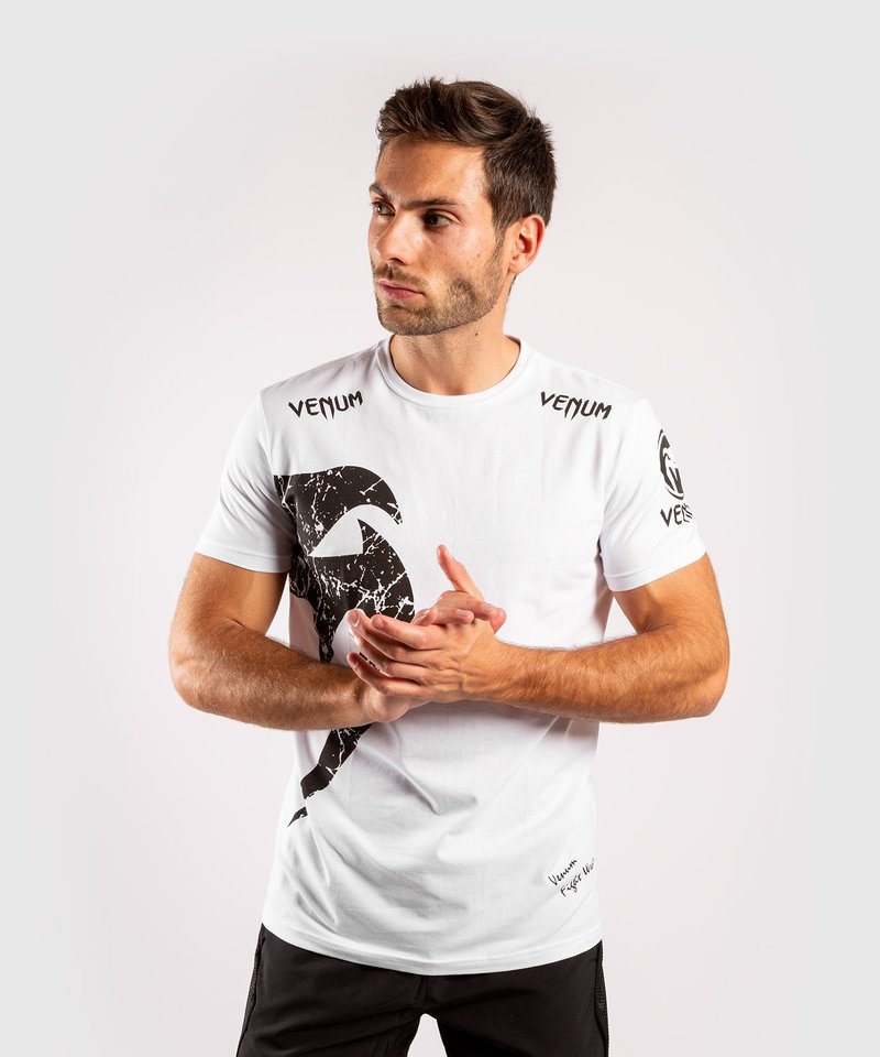 Venum Venum T Shirt Giant White Black Venum Fightwear Europe
