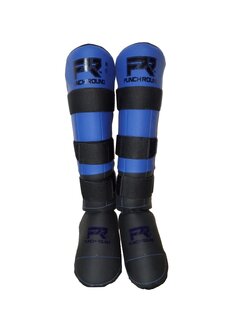 PunchR™  Punch Round Kickboks Scheenbeschermers Experience Zwart Blauw