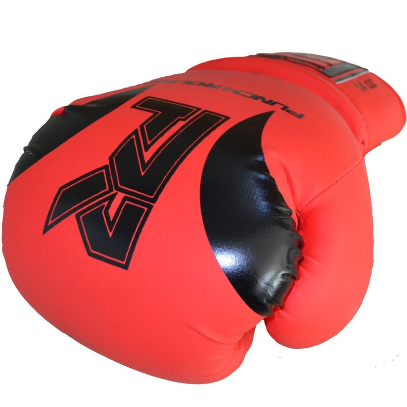 PunchR™  Punch Round "SLAM" Boxhandschuhe Matte Rot Schwarz