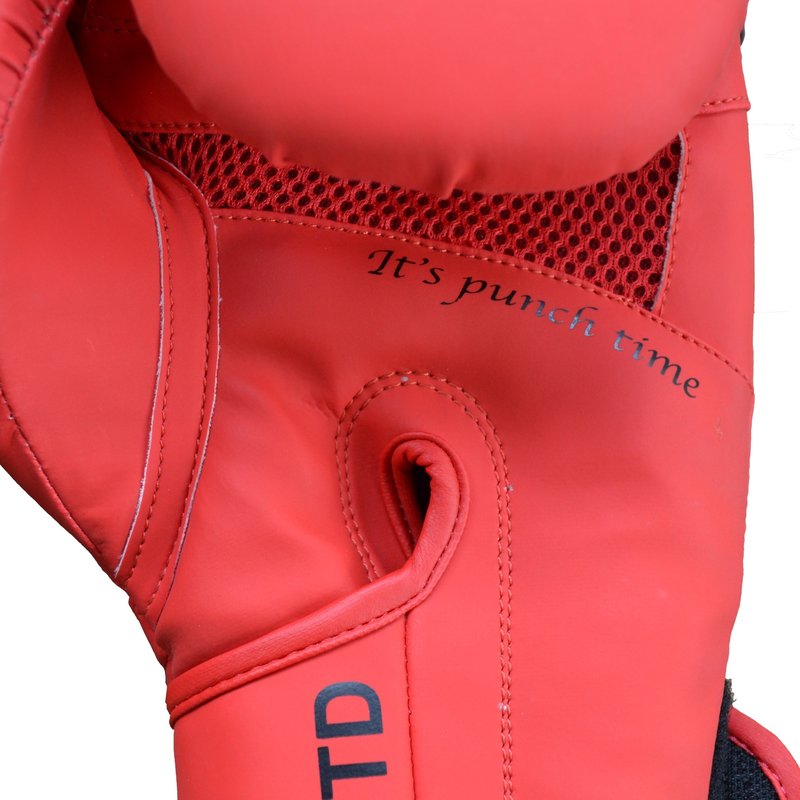 PunchR™  Punch Round "SLAM" Boxhandschuhe Matte Rot Schwarz