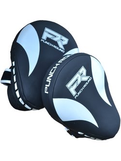 PunchR™  Punch Round PRO Hand Pads Kickboxing Pads Slam Black White