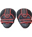 PunchR™  Punch Round PRO Hand Pads Focus Mitts Slam Zwart Rood