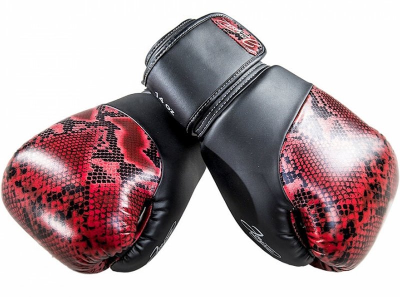 Joya Joya (Kick)bokshandschoenen Thai Snake Rood Zwart