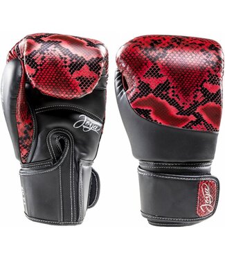 Joya Joya (Kick)bokshandschoenen Thai Snake Rood Zwart