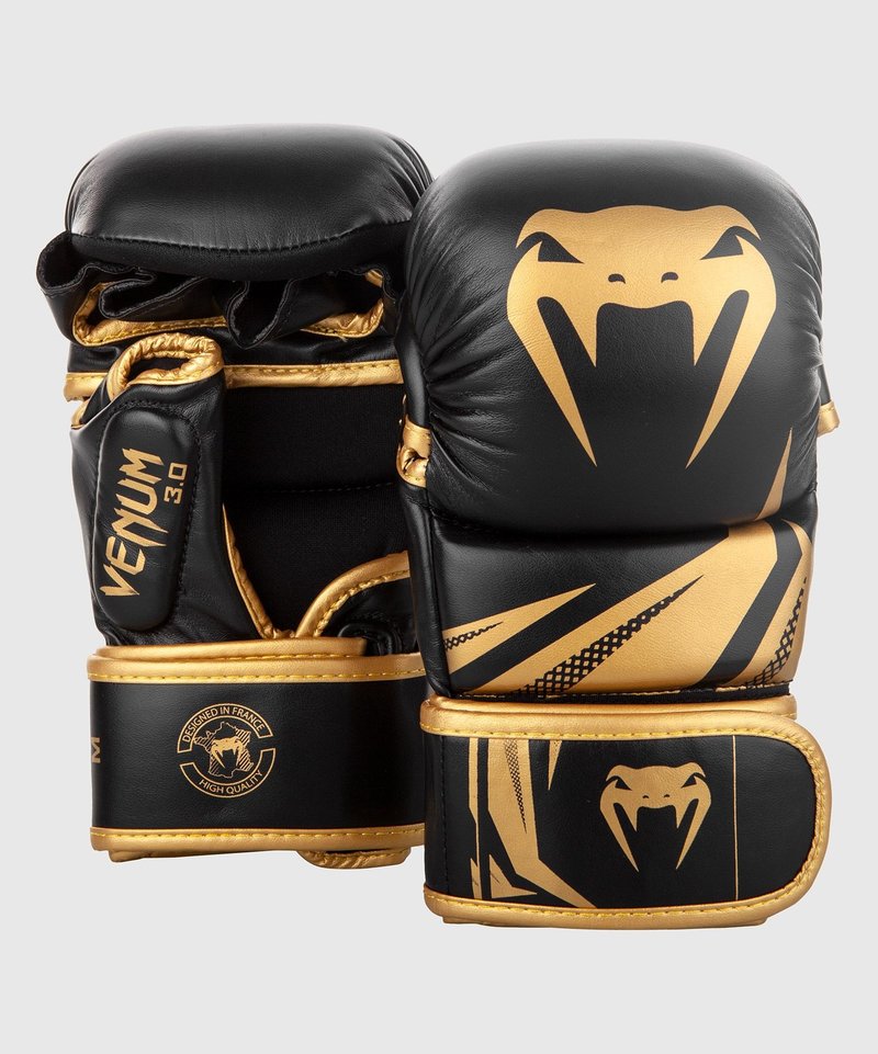 Venum Venum Challenger 3.0 MMA Sparring Handschoenen Zwart Goud