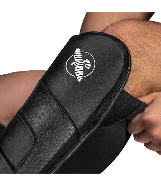 Hayabusa T3 Full Back MMA Shin Guards Black