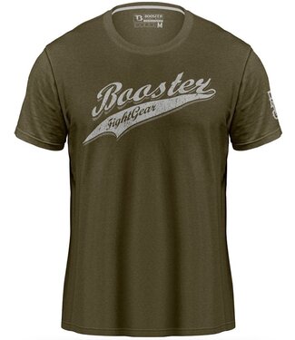 Booster Booster Vintage Slugger T-shirt Olijfgroen