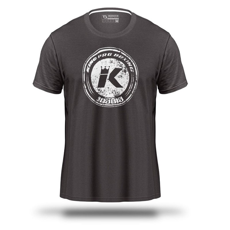 King Pro Boxing King Pro Boxing KPB Vintage Logo T Shirt Grey