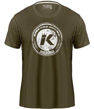 King Pro Boxing King Pro Boxing KPB Vintage Logo T-Shirt Olivgrün