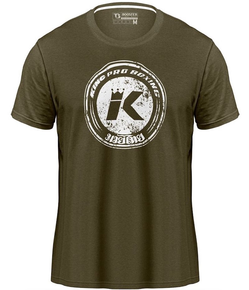 King Pro Boxing King Pro Boxing KPB Vintage Logo T-shirt Olijfgroen