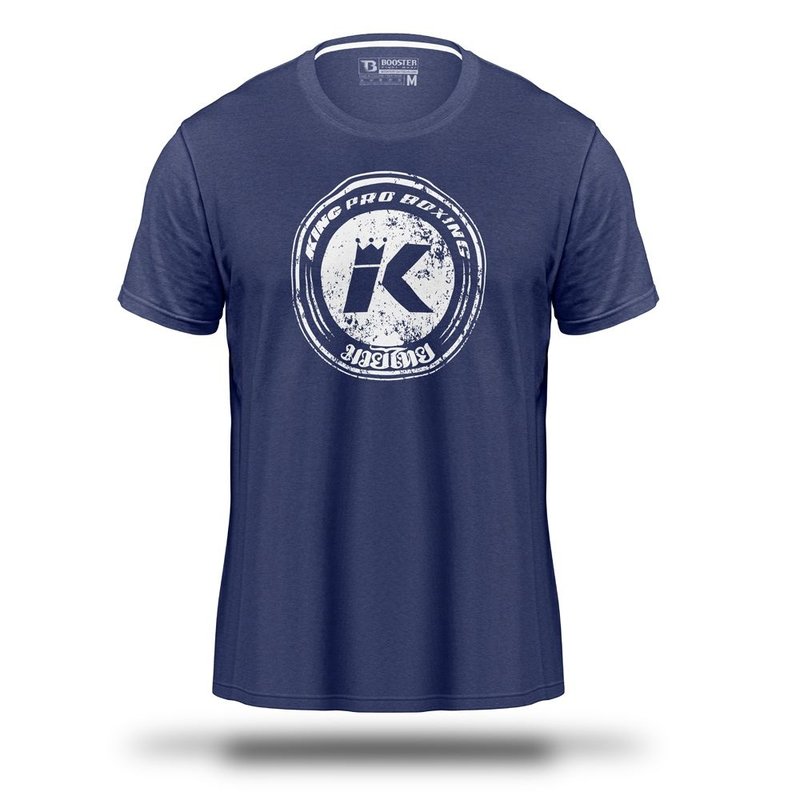 King Pro Boxing King Pro Boxing KPB Vintage Logo T Shirt Blue