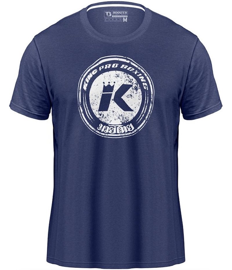 King Pro Boxing King Pro Boxing KPB Vintage Logo T-Shirt Blau