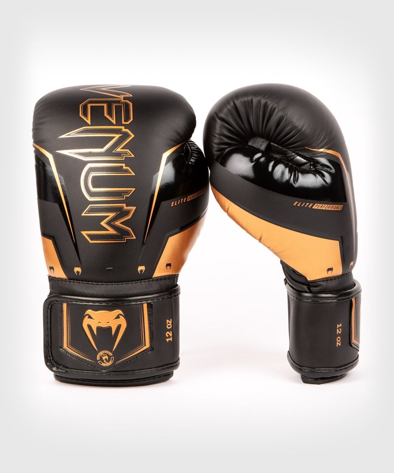 Venum Venum Elite Evo Boxhandschuhe Schwarz Bronze