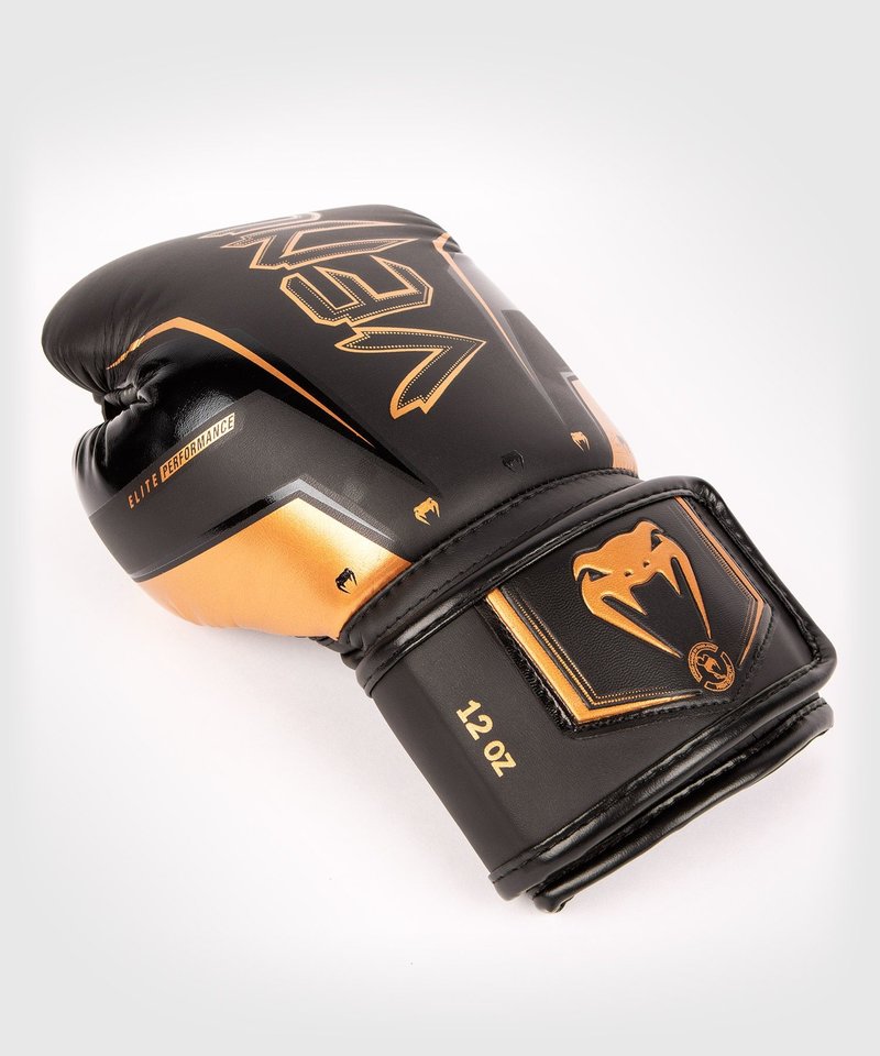 Venum Venum Elite Evo Boxhandschuhe Schwarz Bronze