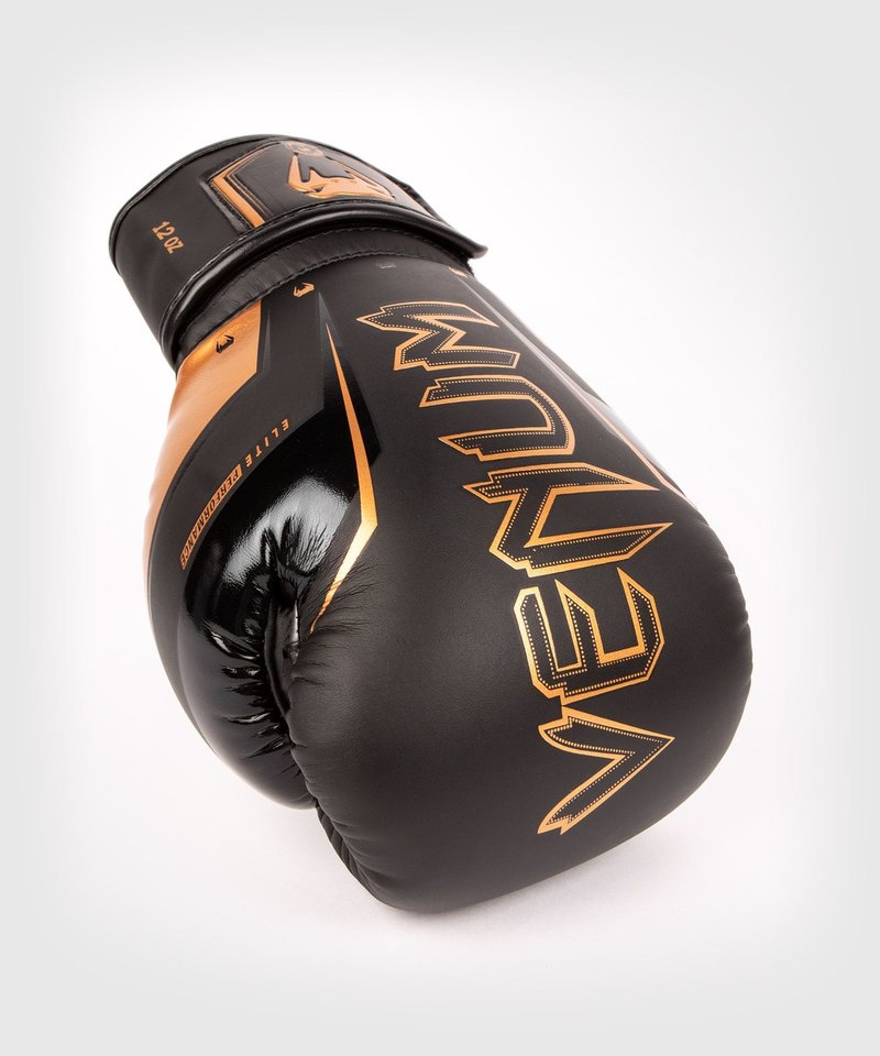 Venum Venum Elite Evo Boxing Gloves Black Bronze