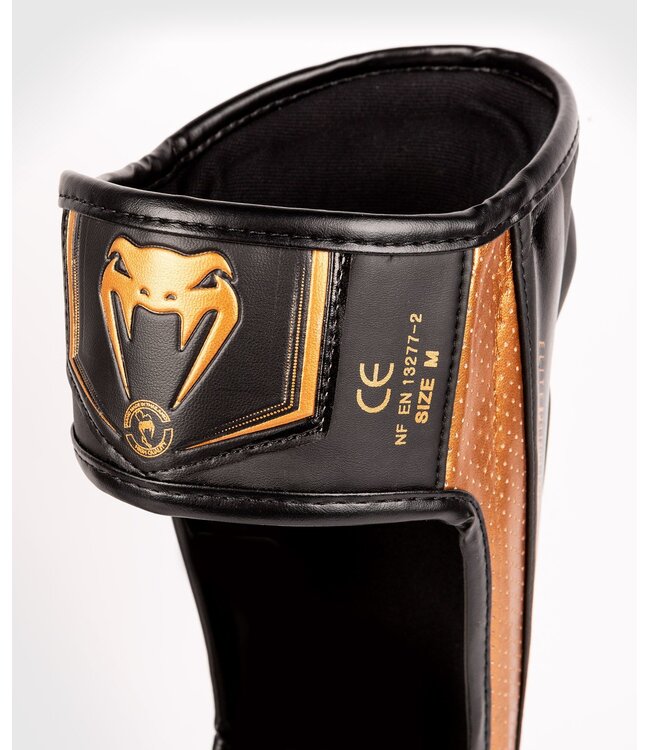 Venum Venum Elite Evo Kickboks Scheenbeschermers Zwart Brons
