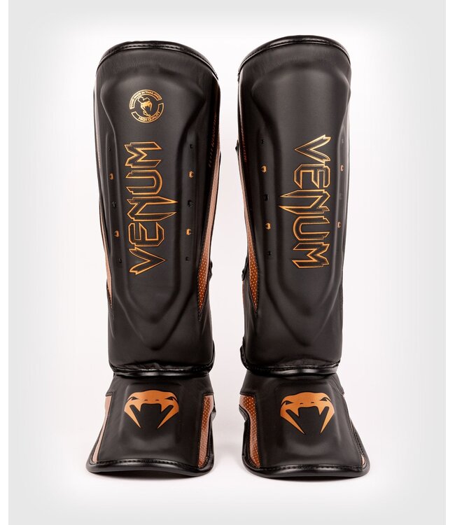 Venum Venum Elite Evo Kickboks Scheenbeschermers Zwart Brons