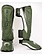 Venum Venum Elite Evo Kickboxing Shinguards Khaki Silver