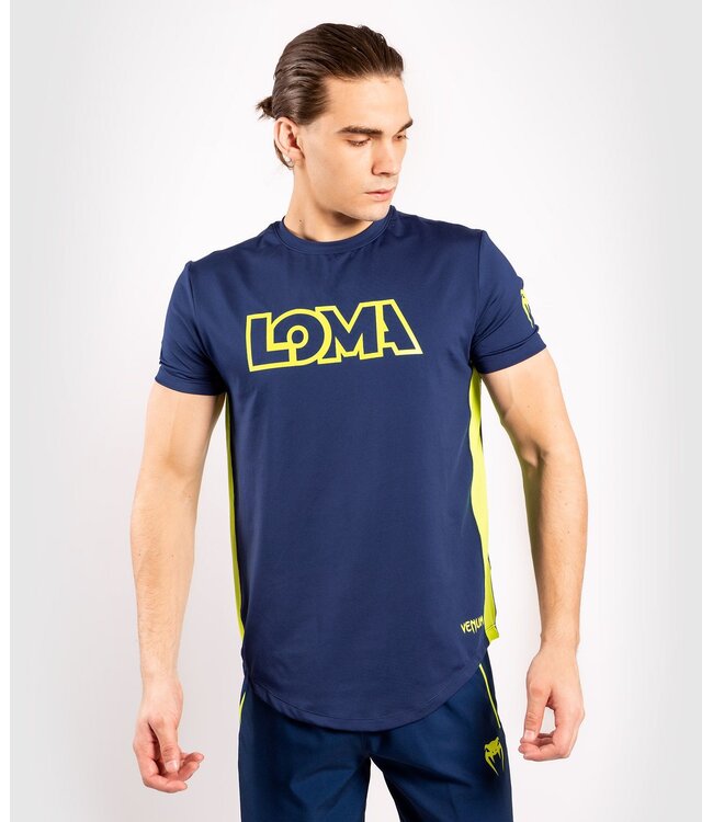 Venum Loma Origins Dry-Tech T-Shirt Blau Gelb