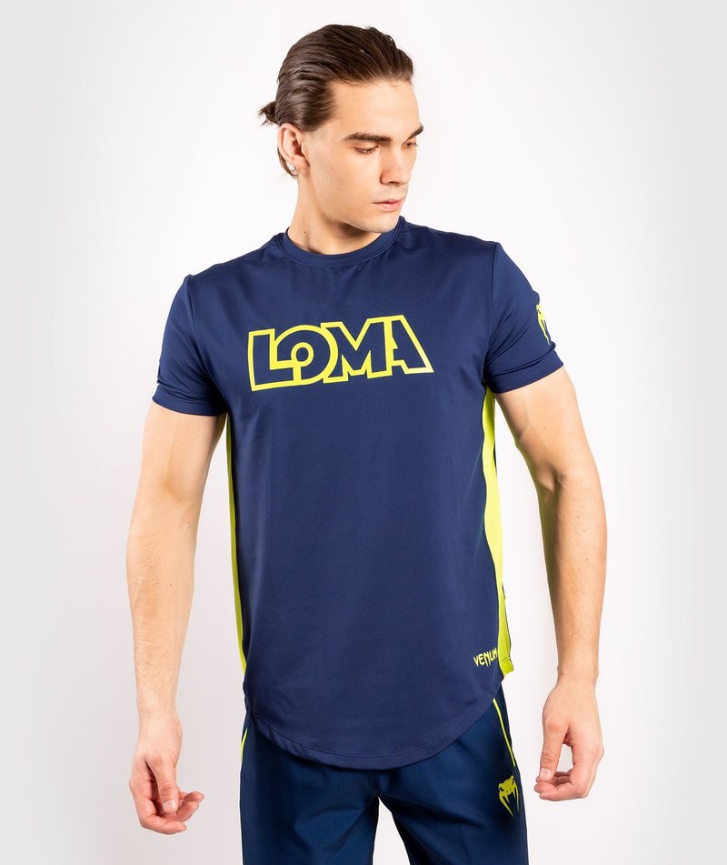 Venum Venum Loma Origins Dry-Tech T-shirt Blauw Geel