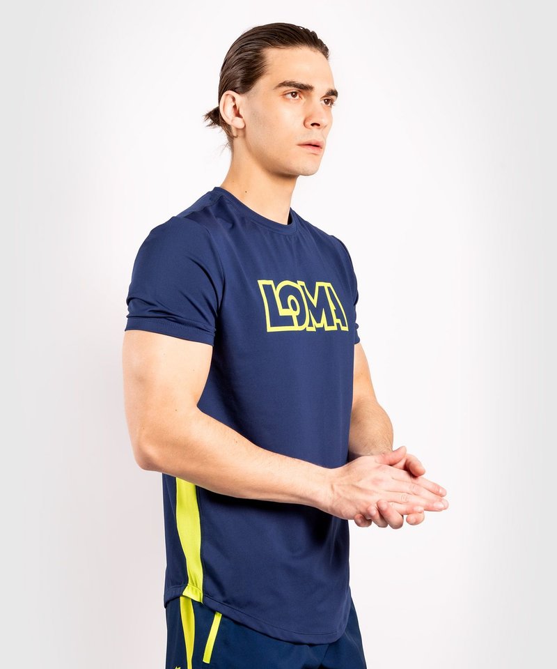 Venum Venum Loma Origins Dry-Tech T Shirt Blue Yellow