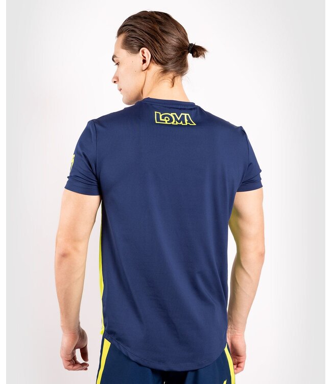 Venum Loma Origins Dry-Tech T-shirt Blauw Geel