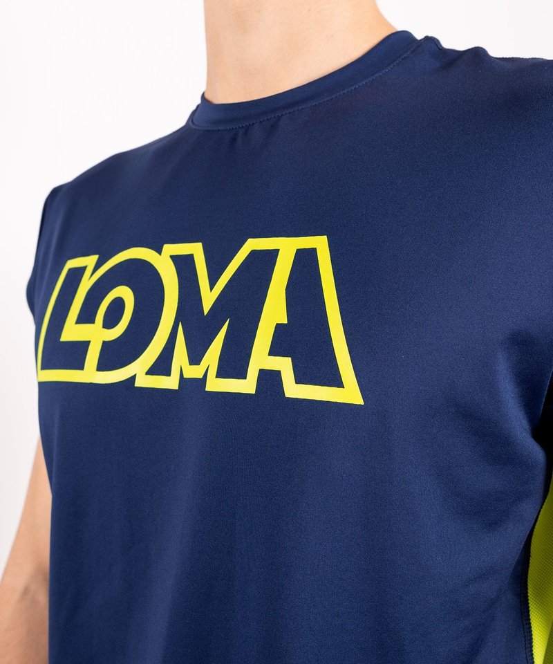 Venum Venum Loma Origins Dry-Tech T-shirt Blauw Geel