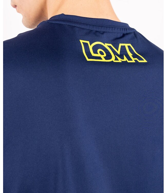 Venum Loma Origins Dry-Tech T-shirt Blauw Geel