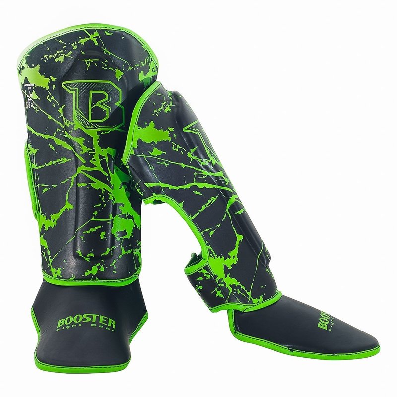 Booster Booster SG Youth Kickboxing Shinguards Marble Green
