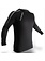 Punch Town PunchTown Rash Guard Classic Dark Long Sleeve Black