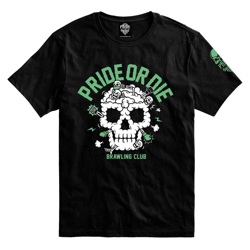 Pride or Die PRIDE or DiE T-Shirt Brawling Club Schwarz