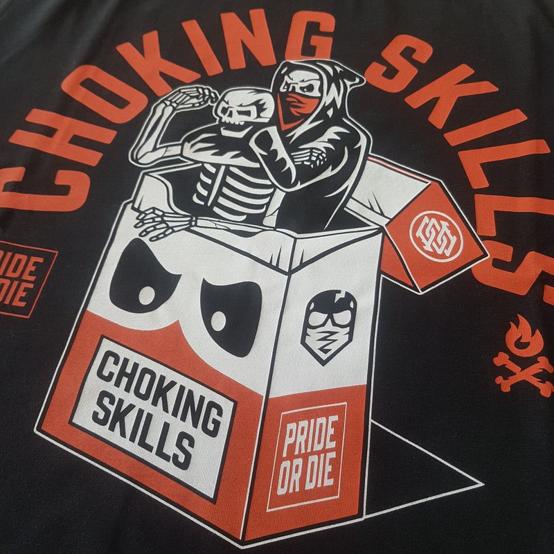 Pride or Die PRiDE or DiE T-shirt Choking Skills Black