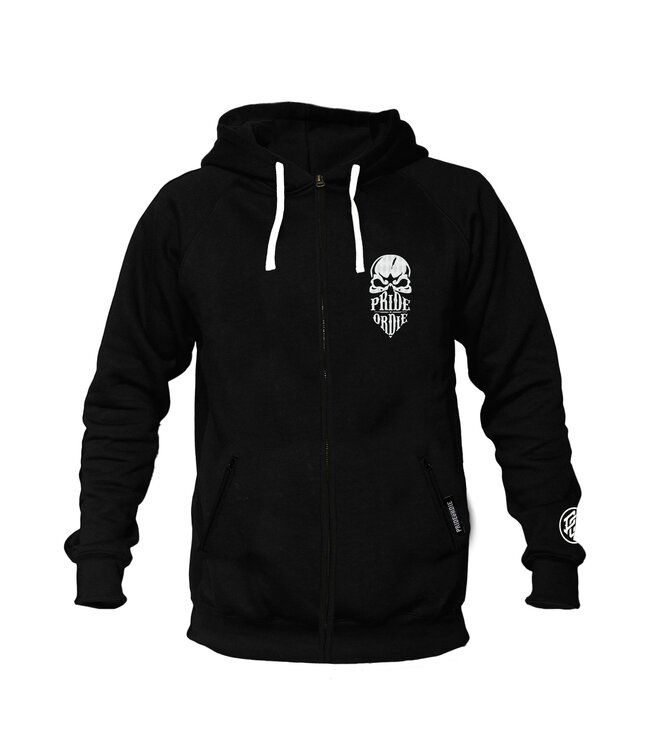 PRIDE or DiE Hoodie Reckless Schwarz Weiss