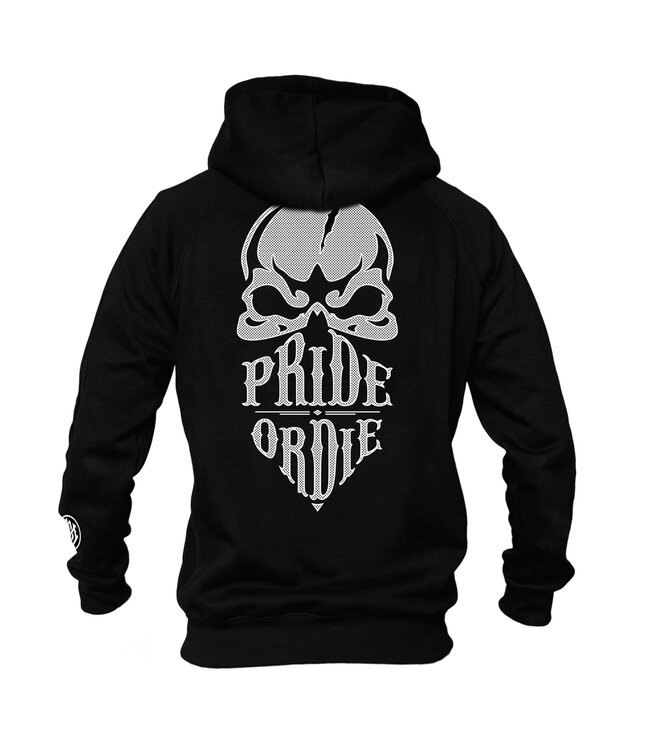 PRiDEorDiE Hoodie Reckless Black White