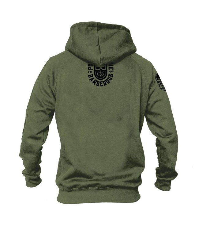 Hoodie PRiDEorDiE Dangerous Khaki