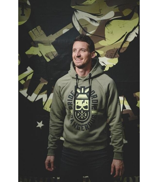 Hoodie PRiDEorDiE Dangerous Khaki