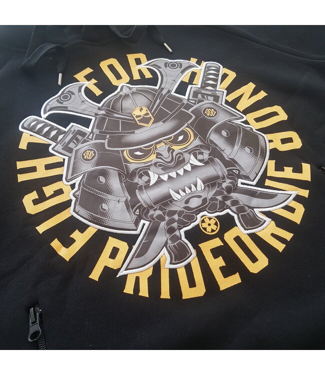 Hoodie PRiDEorDiE Fight for Honor Zwart