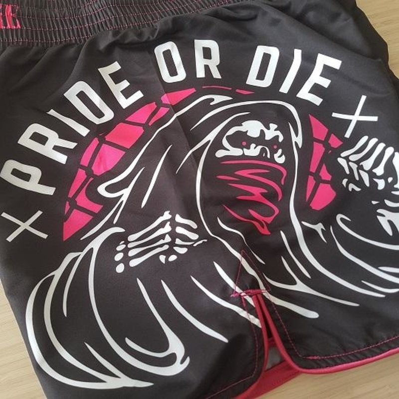 Pride or Die Pride or Die Fight Shorts Grim Beaterz Vechtsportbroek