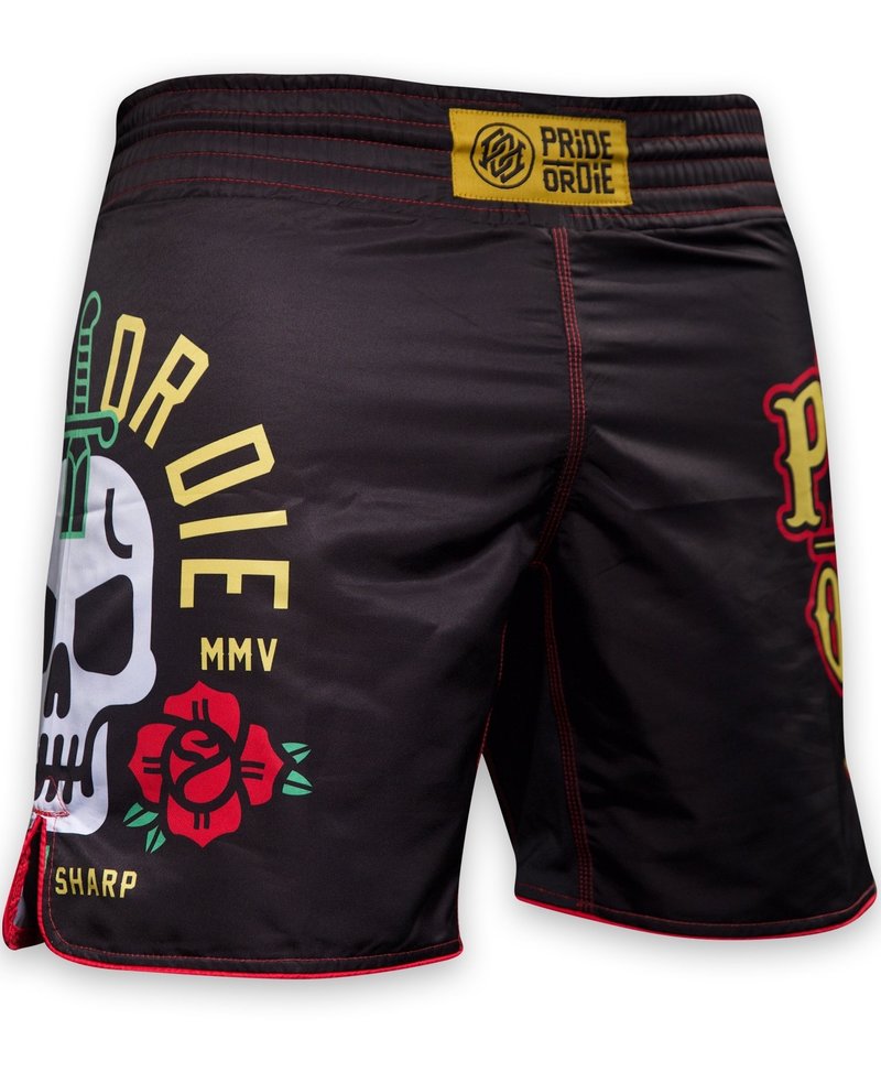 Pride or Die Pride or Die Fight Shorts Stay Sharp Vechtsportbroek