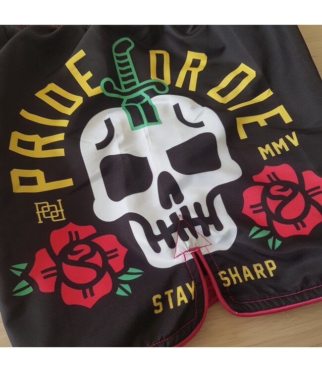 Pride or Die Fight Shorts Stay Sharp Kampfsport Hose