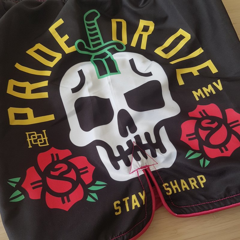 Pride or Die Pride or Die Fight Shorts Stay Sharp Kampfsport Hose