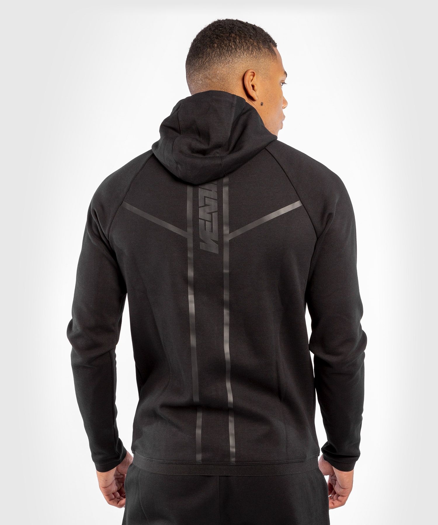 Venum Laser X Connect Hoodie Black Black - FIGHTWEAR SHOP EUROPE