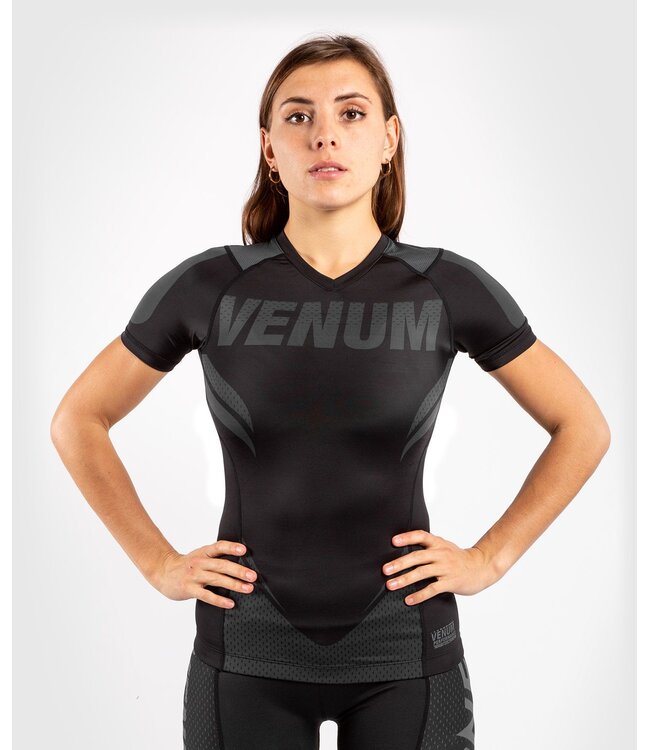 Venum Venum ONE FC IMPACT Rashguard S/S Dames Zwart Zwart