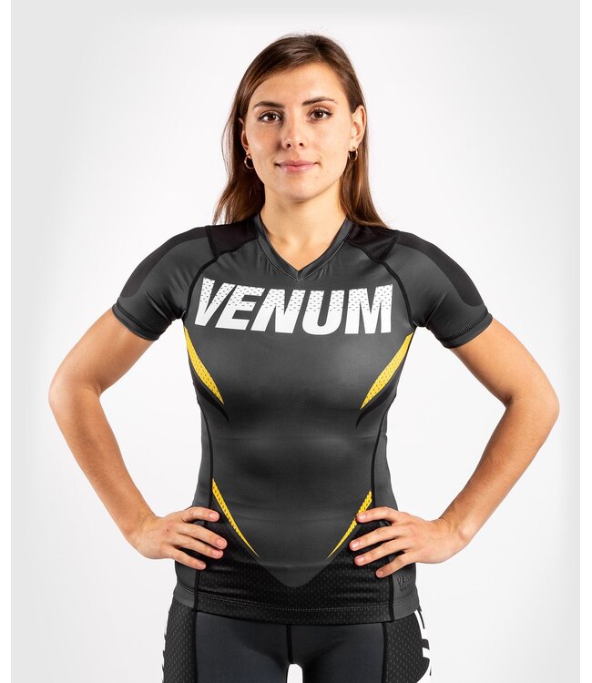 Venum Venum ONE FC IMPACT Rashguard K/A Damen Grau Gelb