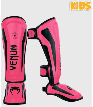 Venum Venum Elite Kids Kinder Schienbeinschoner Pink Schwarz