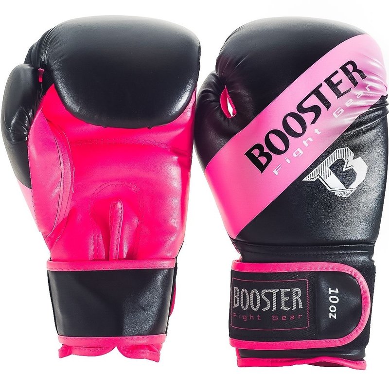 Booster Booster Womens Boxing Gloves BT Sparring Black Pink